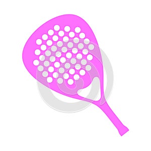 Pink padel racket