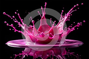 Paint splash isolated on white background