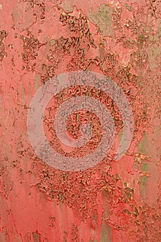 Pink painted iron texture