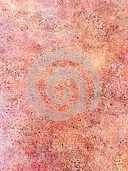 Pink painted spattered textured background