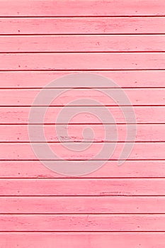 Pink painted wooden wall