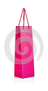 pink paper bag