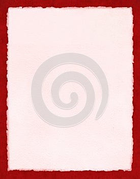 Pink Paper on Red