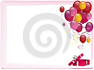 Pink Party Border