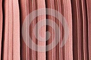 Pink pastel colour abstract texture background of pleat or gather a fabric in folds cloth photo