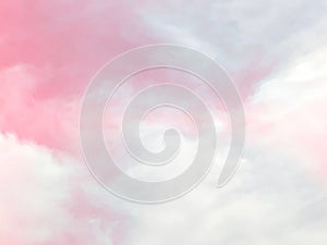 Pink pastel sky and clouds background