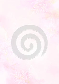 Pink pastel Stains and Blob on watercolor paper Texture Backgrounds, Soft pastel background artistic element for templates