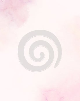 Pink pastel Stains and Blob on watercolor paper Texture Backgrounds, Soft pastel background artistic element for templates