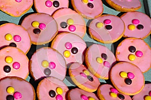 Pink pastry