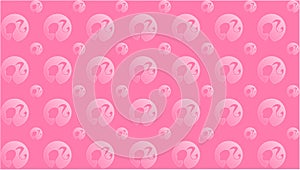 Pink pattern featuring the iconic \'Barbie\' logo