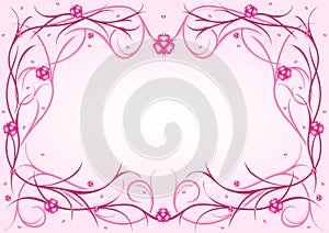 Pink pattern with hearts