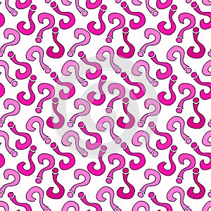 Pink pattern question seamless background