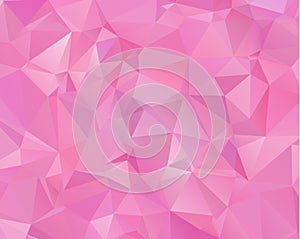 Pink Pattern. triangular template. Geometric sample. Repeating r
