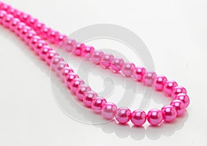 Pink pearl chain