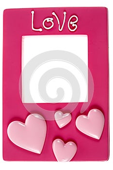 Pink photograph frame