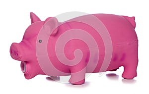 Pink pig dog toy cutout