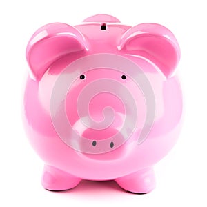 Pink piggy bank