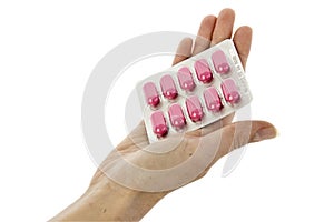 Pink Pills on Palm