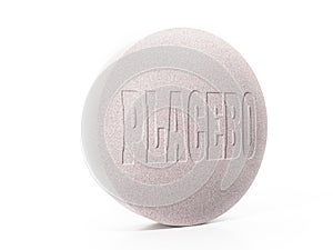 Pink placebo tablet photo