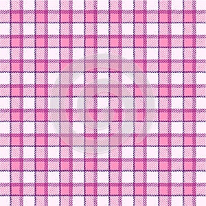 Pink plaid pattern