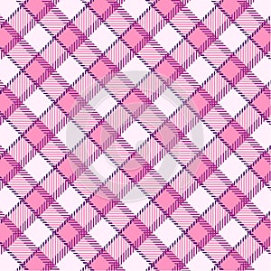 Pink plaid pattern