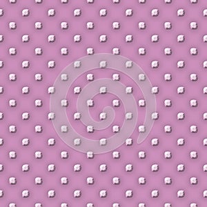 Pink plate with metall balls points texture