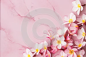 Pink plumeria background