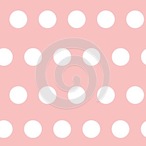 Pink polka dots for girls room