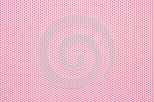 Pink polka dots pattern background, top view