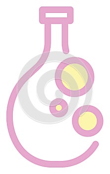 Pink potion bottle, icon
