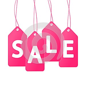 Pink price tags