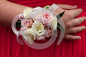 Pink Prom Corsage