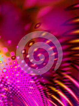 Pink Psychedelic Retro Pattern