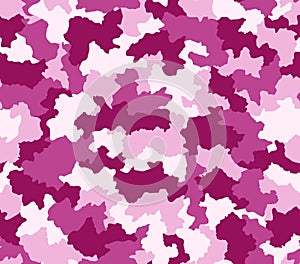 Pink & Purple camouflage seamless pattern