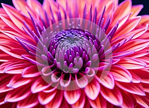 Pink and purple dahlia petals background