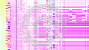 Pink and purple data glitch background