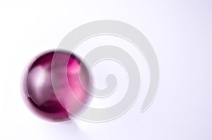 Pink or purple glass ball