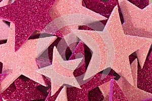 Pink and Purple Glitter stars background