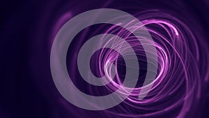 Pink and Purple Glowing Light Spirals Abstract Fractal Background