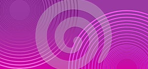 Pink and purple gradient background with circle lines. Vector EPS 10