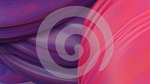 Pink and Purple Organic Pop Object Paint Modern Surface Rubbery Texture Elegant Modern 3D Rendering Abstract Background