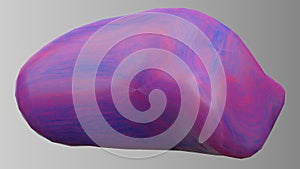 Pink and Purple Organic Pop Object Surface Liquid Paint Rubbery Texture Elegant Modern 3D Rendering Abstract Background