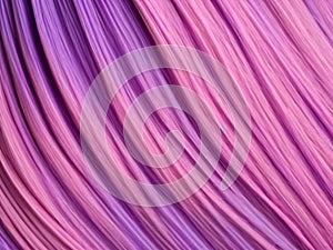 Pink purple violet lilac colorful stripes, waves, lines, curls and bumps. Abstract beautiful background. Soft voluminous