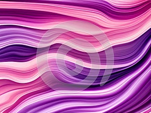 Pink purple violet lilac colorful stripes, waves, lines, curls and bumps. Abstract beautiful background. Soft voluminous