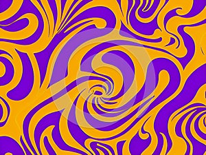 Pink purple violet lilac yellow blue stripes, waves, lines, curls and bumps. Abstract beautiful background. Soft