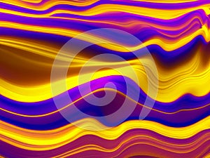 Pink purple violet lilac yellow blue stripes, waves, lines, curls and bumps. Abstract beautiful background. Soft