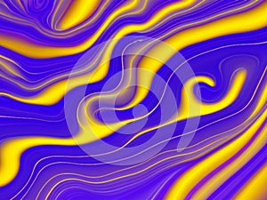 Pink purple violet lilac yellow blue stripes, waves, lines, curls and bumps. Abstract beautiful background. Soft