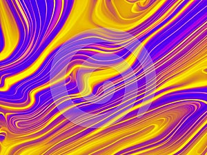 Pink purple violet lilac yellow blue stripes, waves, lines, curls and bumps. Abstract beautiful background. Soft