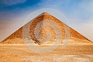 Pink Pyramid - the northern pyramid of Pharaoh Snofru in Dakhshur, XXVI century BC