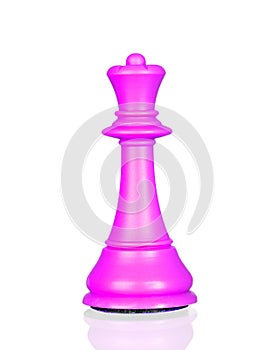 Pink queen, chess piece